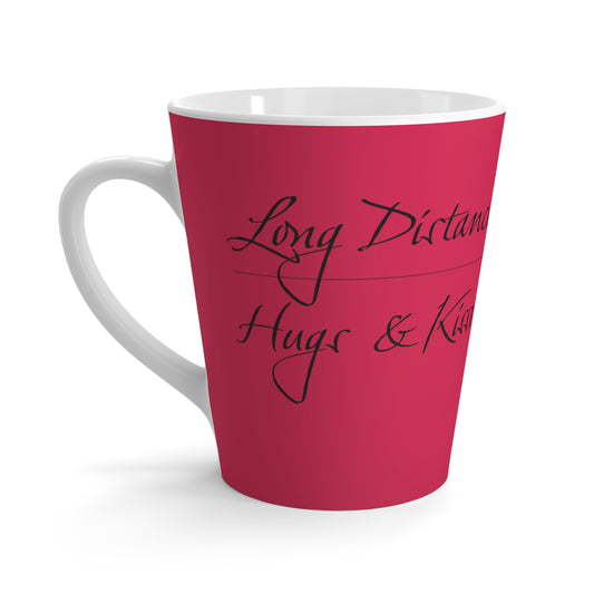 Long Distance Red Lovers Latte Mug (L)