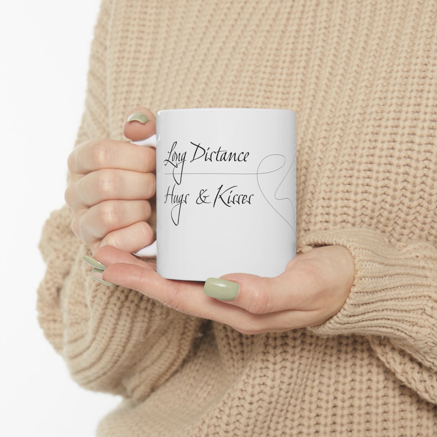 Long Distance Lovers Ceramic Mug (L)