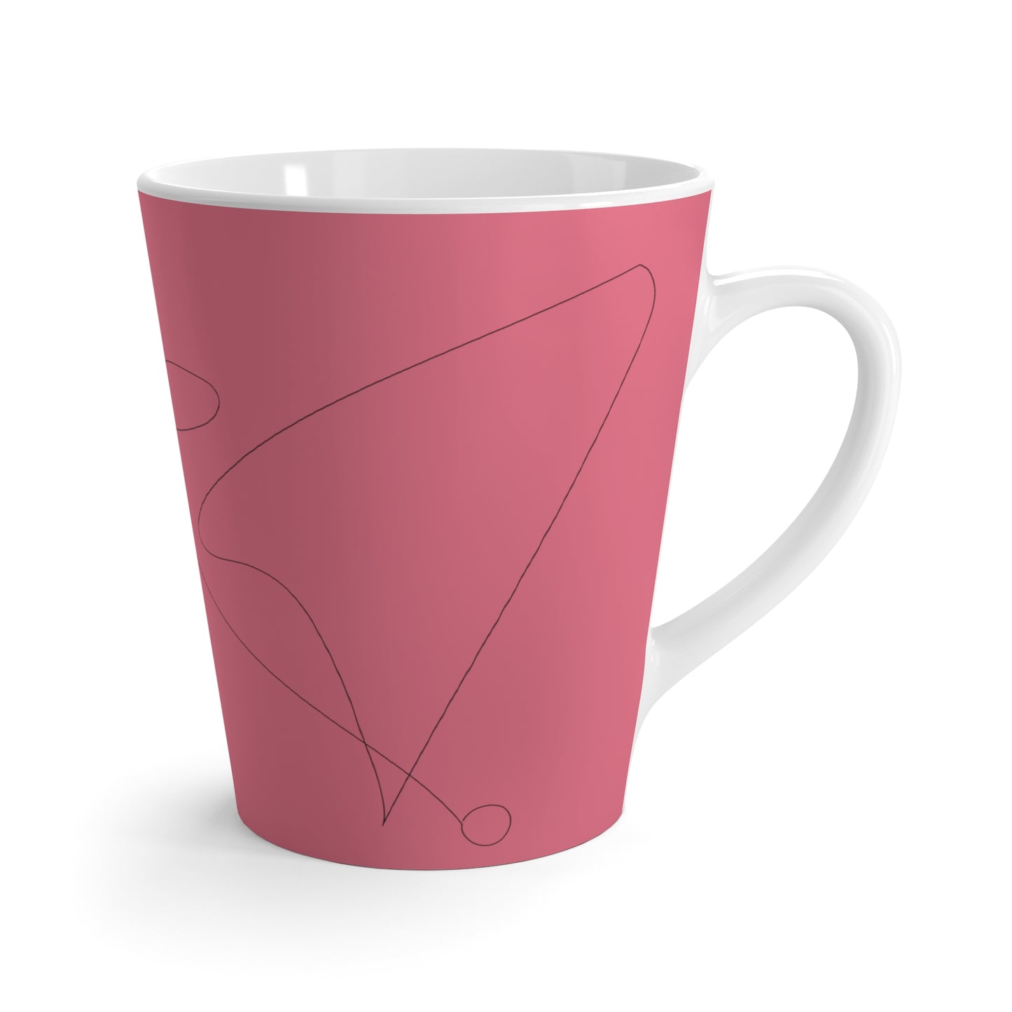 Long Distance Pink Lovers Latte Mug (L)